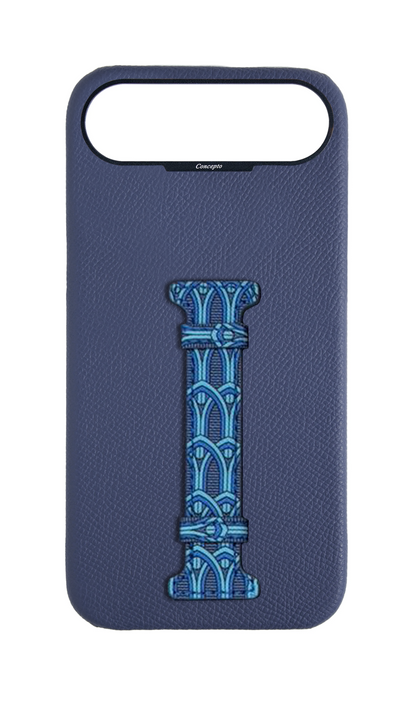 Blue Monogram Middle Strap Case