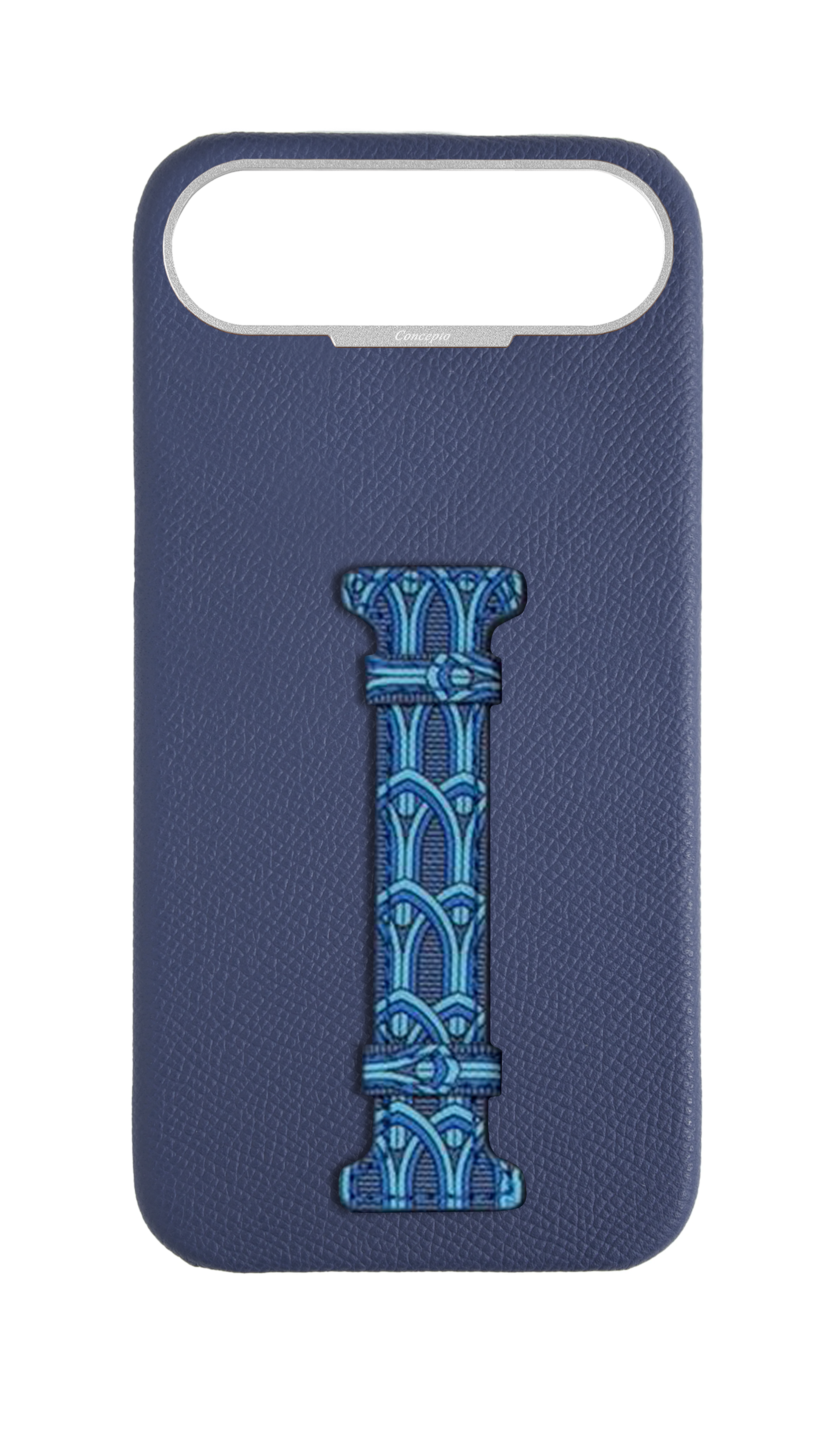 Blue Monogram Middle Strap Case