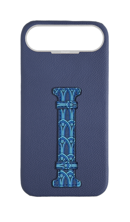 Blue Monogram Middle Strap Case