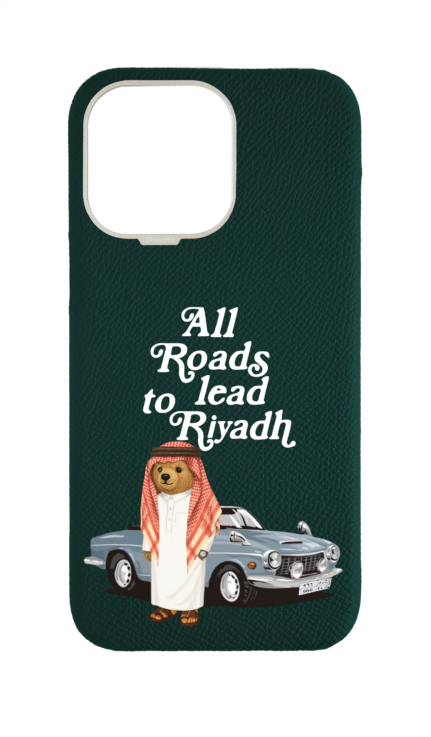 Green Epsom Strapless Case - Riyadh