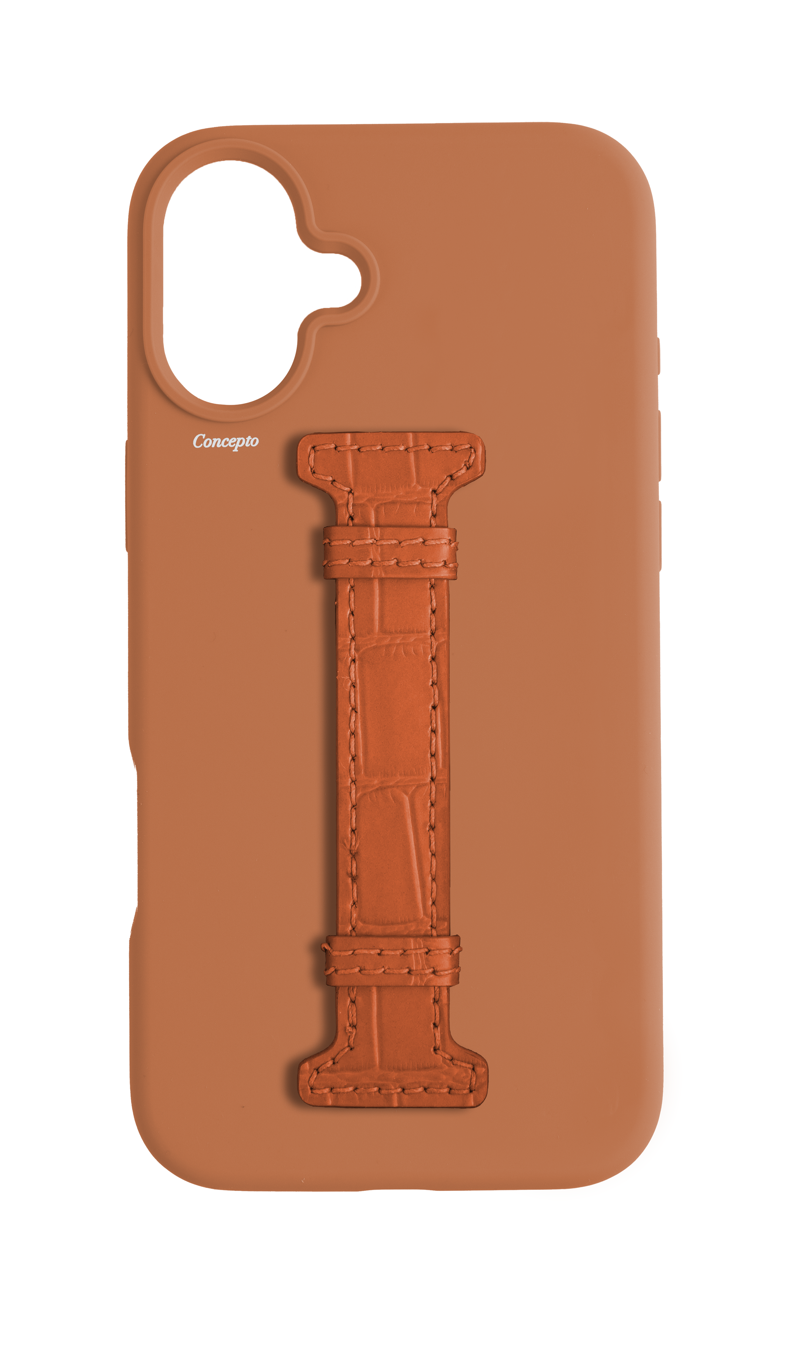 Tan Silicon Middle Strap Case