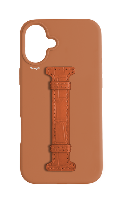 Tan Silicon Middle Strap Case