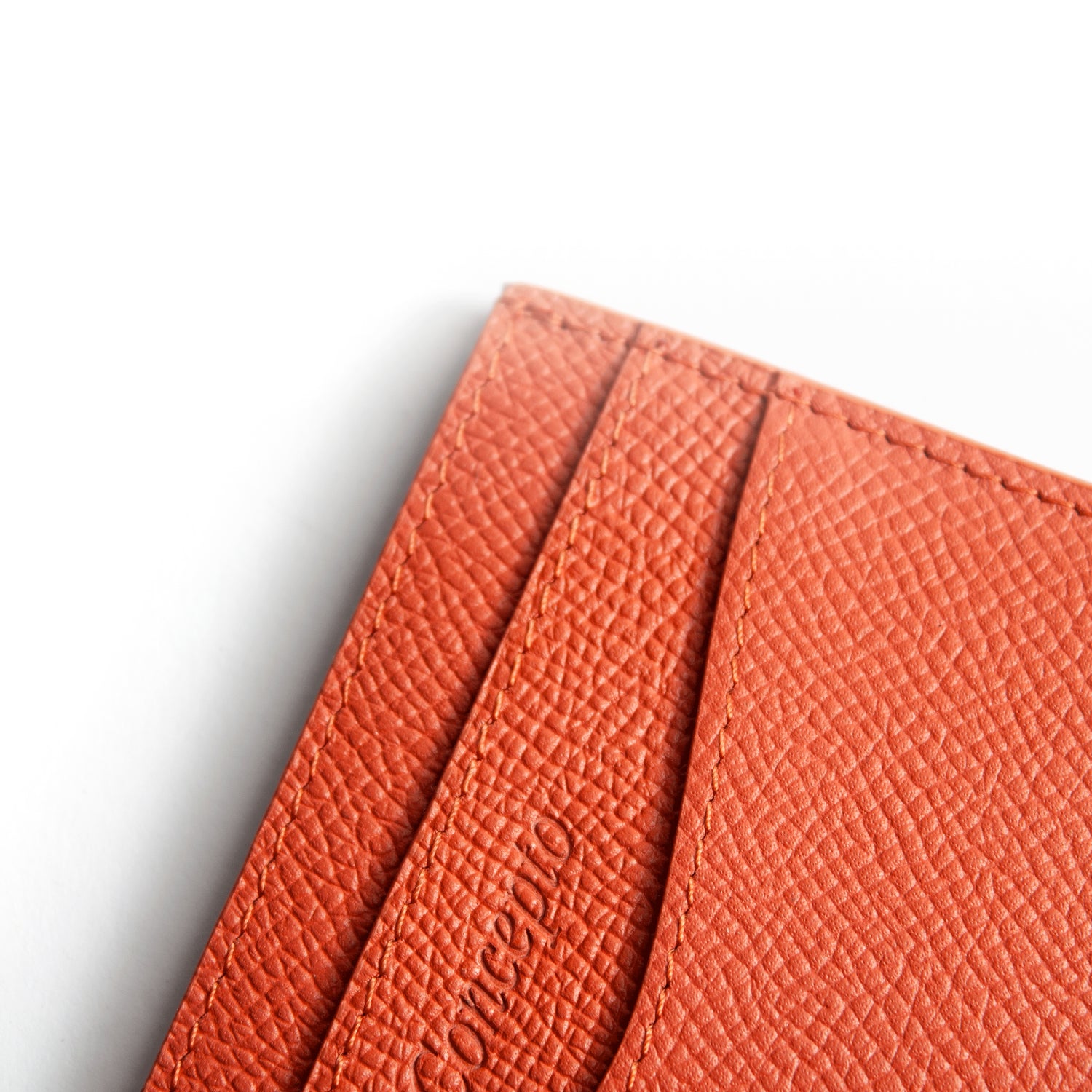 Orange Epsom Cardholder