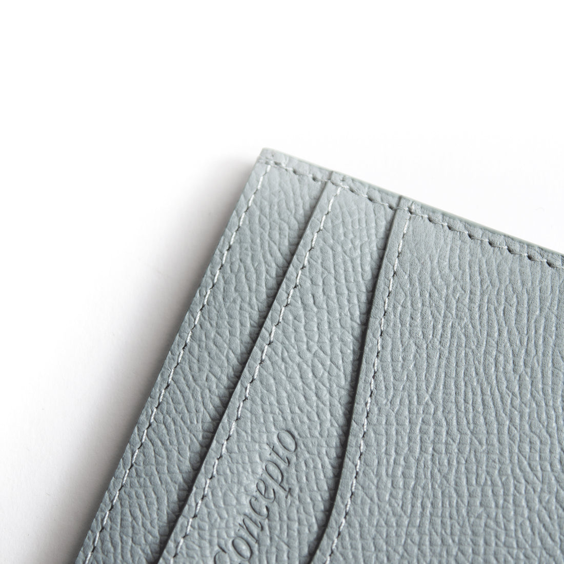 Light Blue Grey Epsom Cardholder