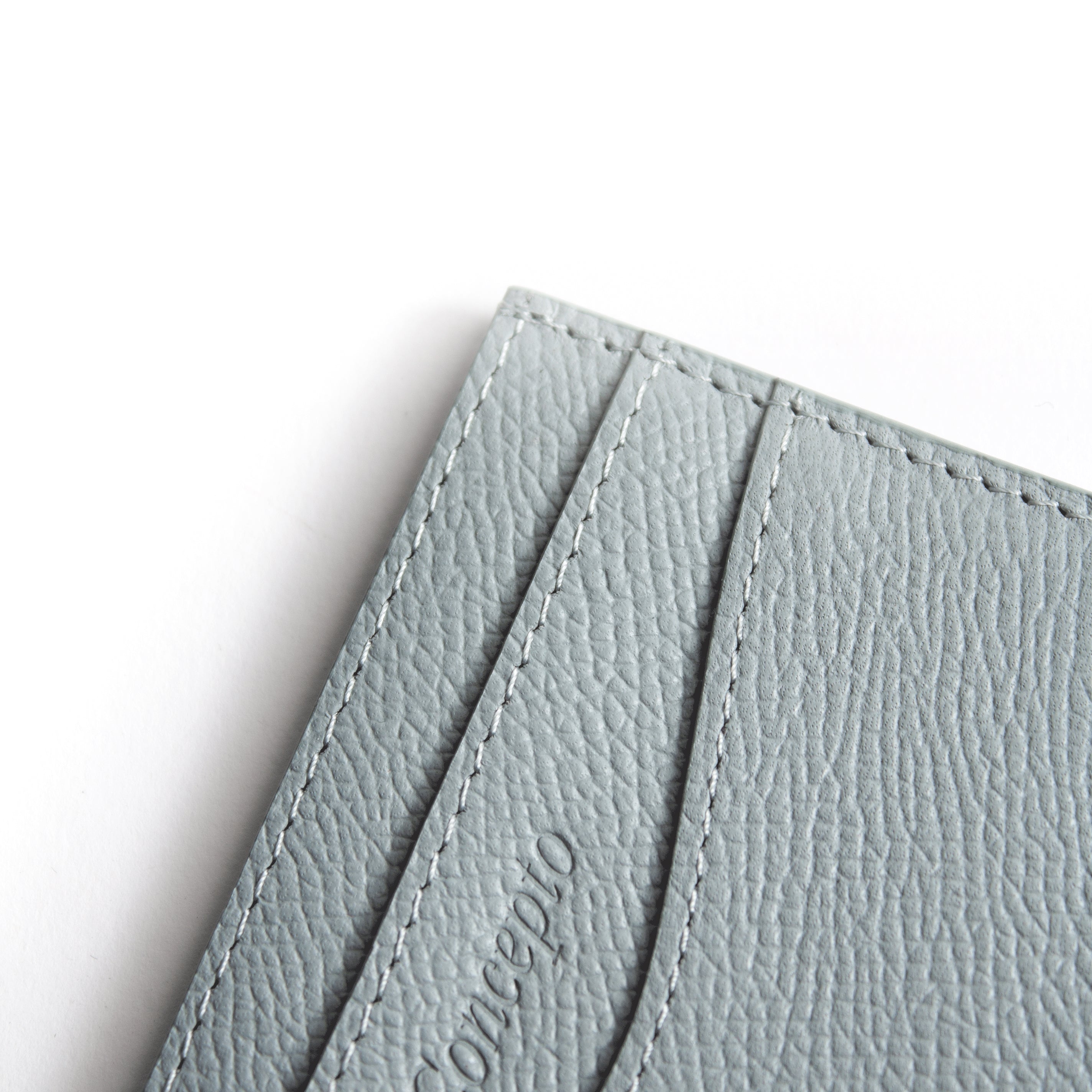 Light Blue Grey Epsom Cardholder