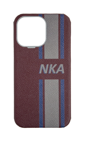 Striped Maroon Strapless Case