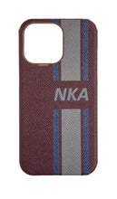Striped Maroon Strapless Case