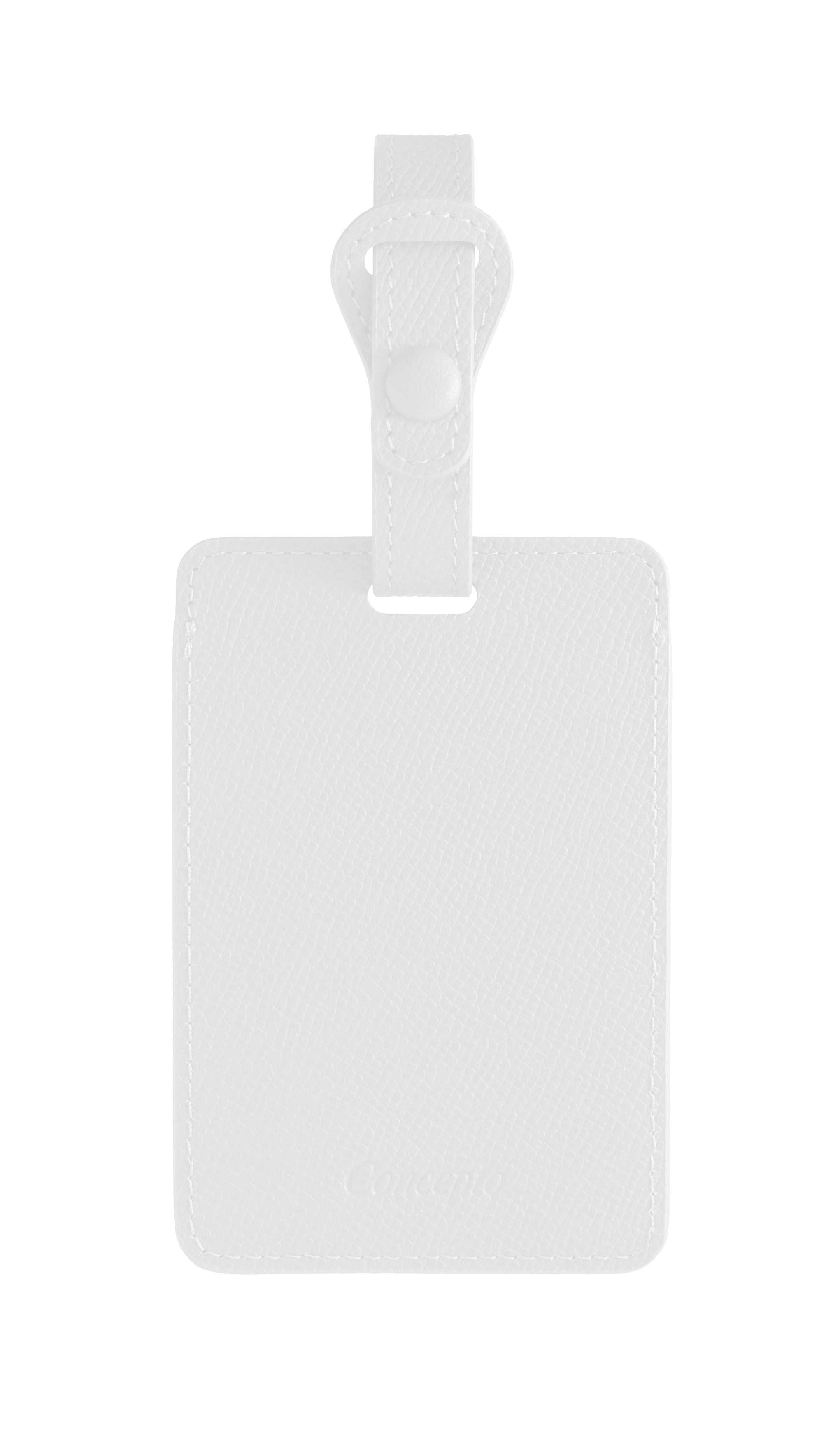 White Luggage Tag