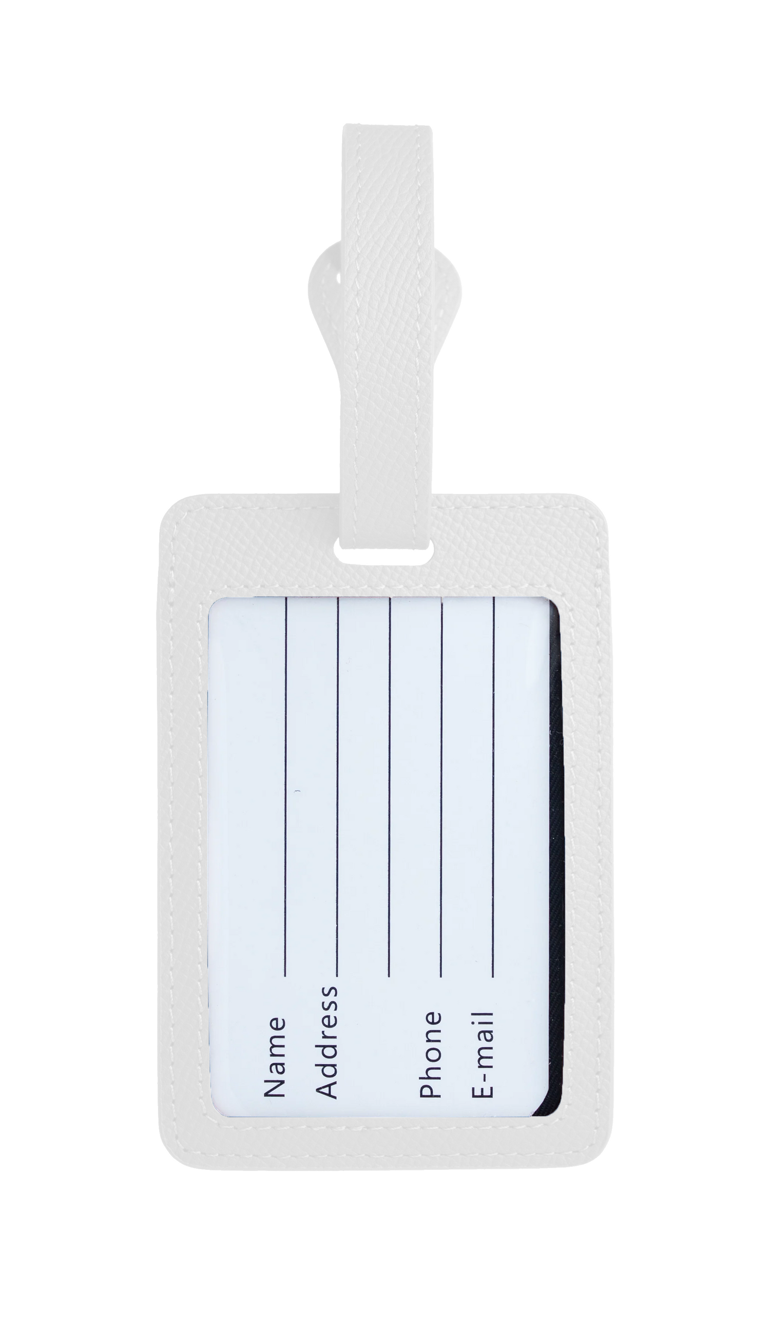 White Luggage Tag