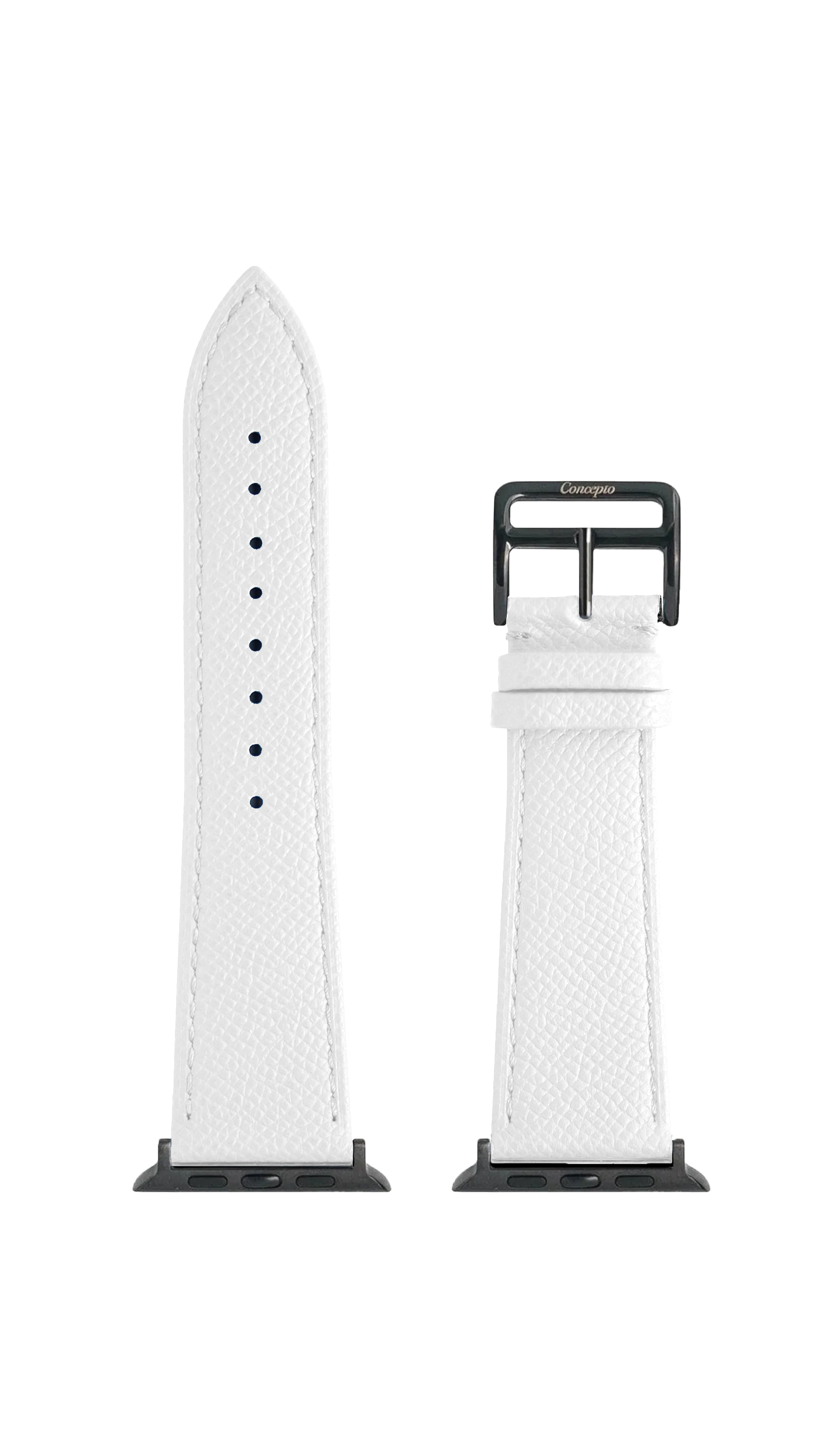 White Epsom Strap