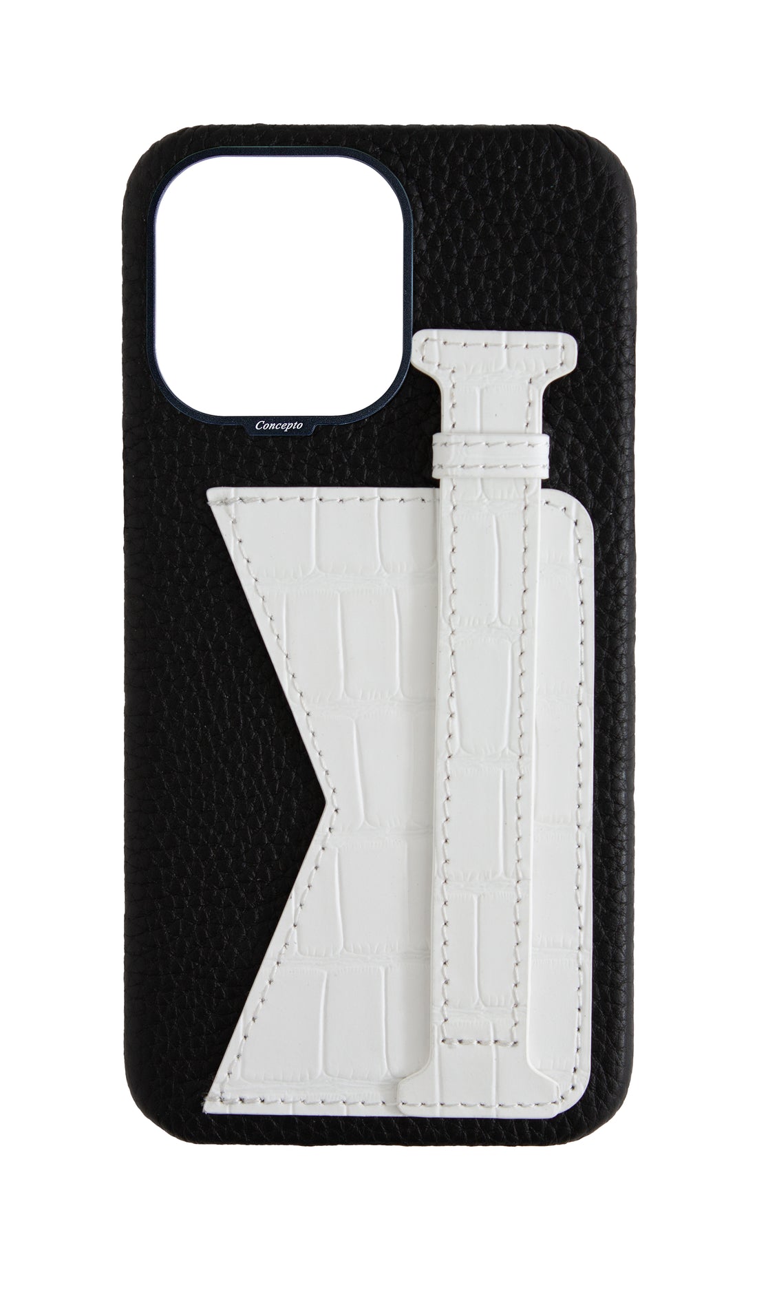 Matte White Embossed Duo Crocodile Case