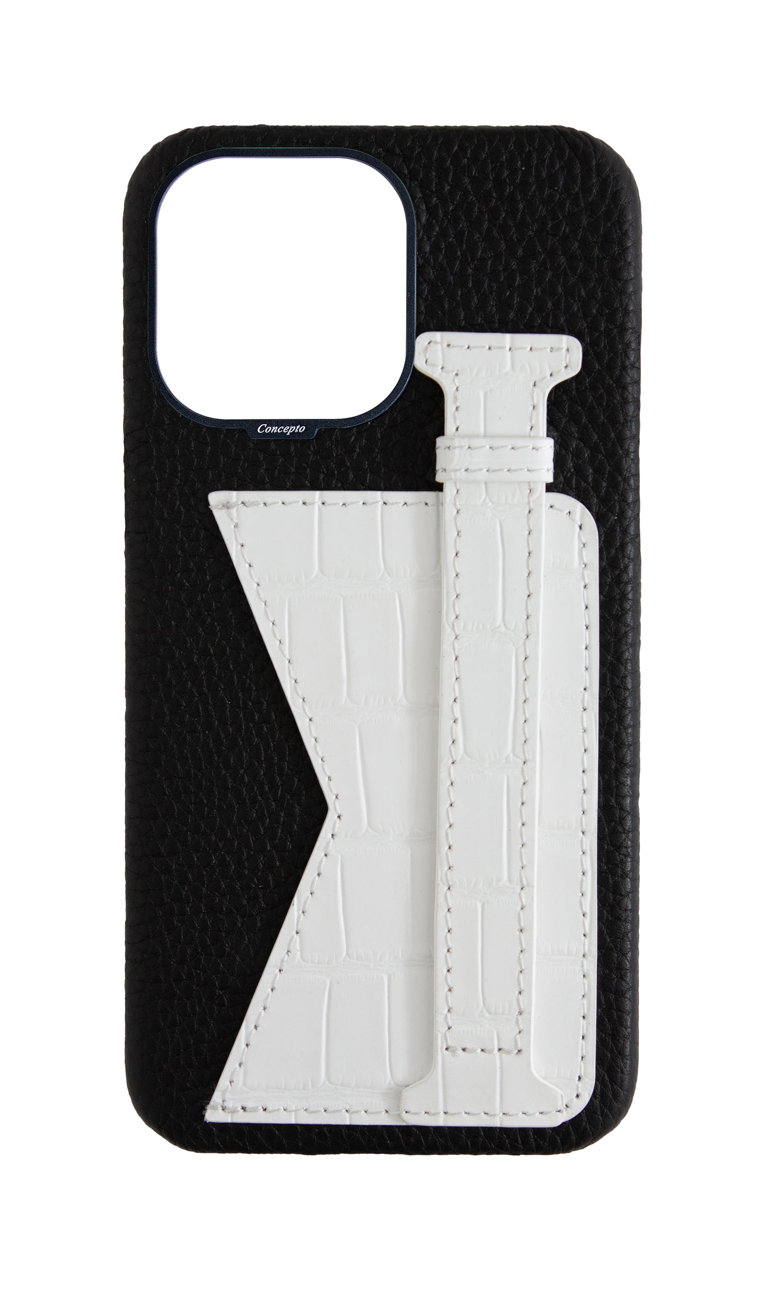 Matte White Embossed Duo Crocodile Case