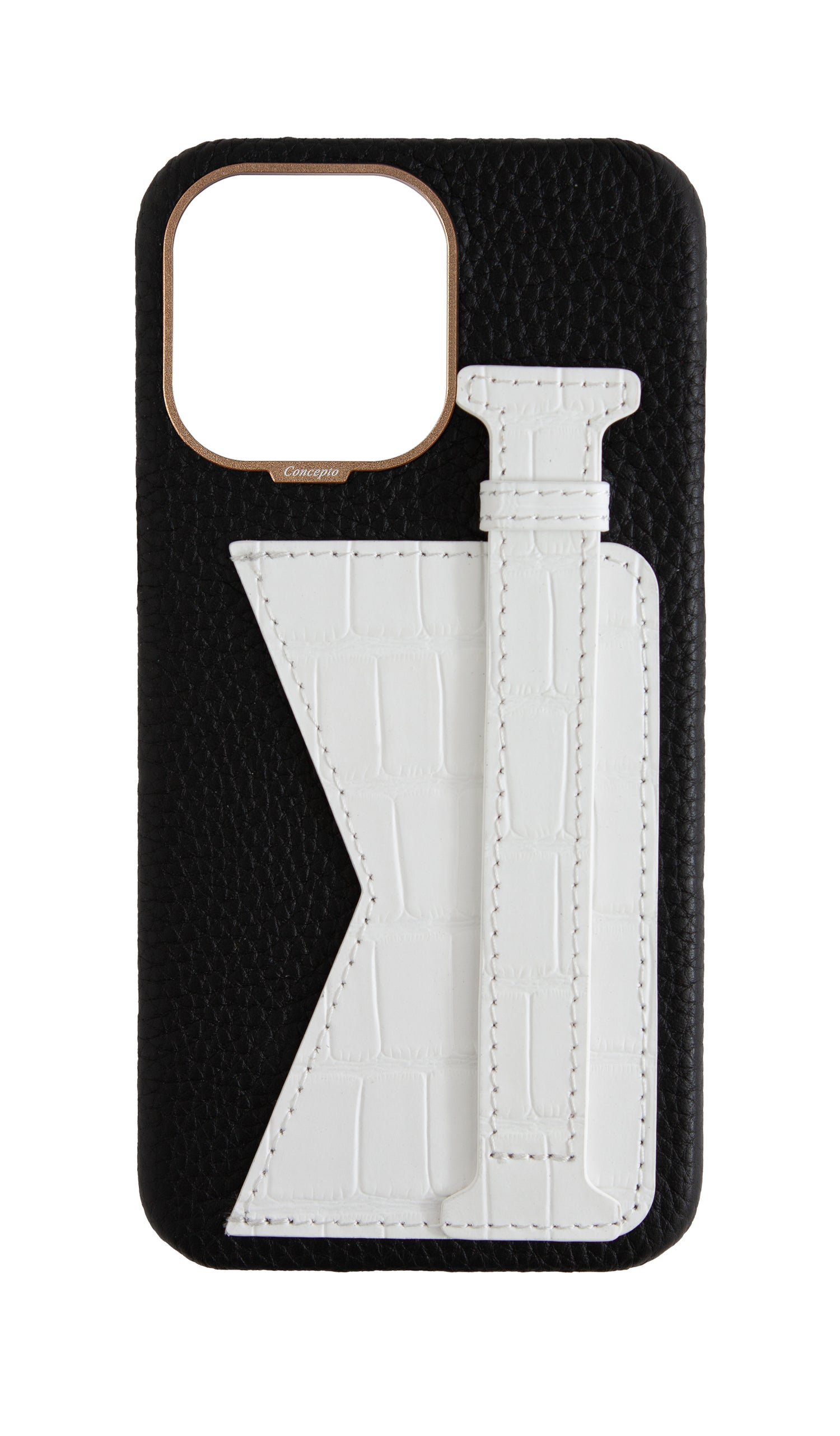 Matte White Embossed Duo Crocodile Case