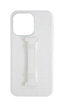 Matte White Embossed Crocodile Case