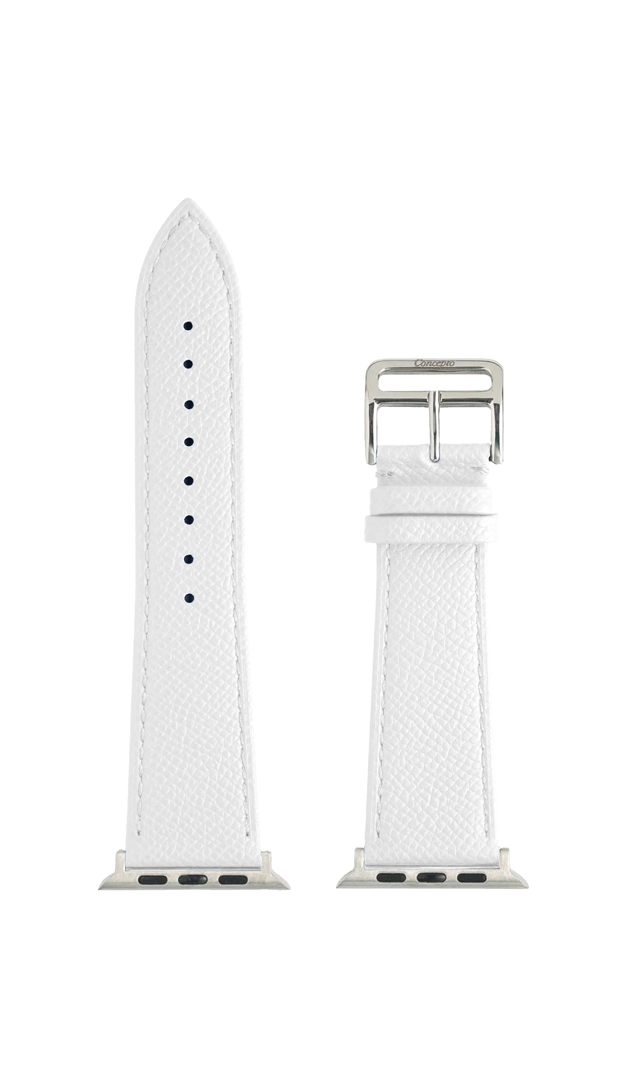 White Epsom Strap