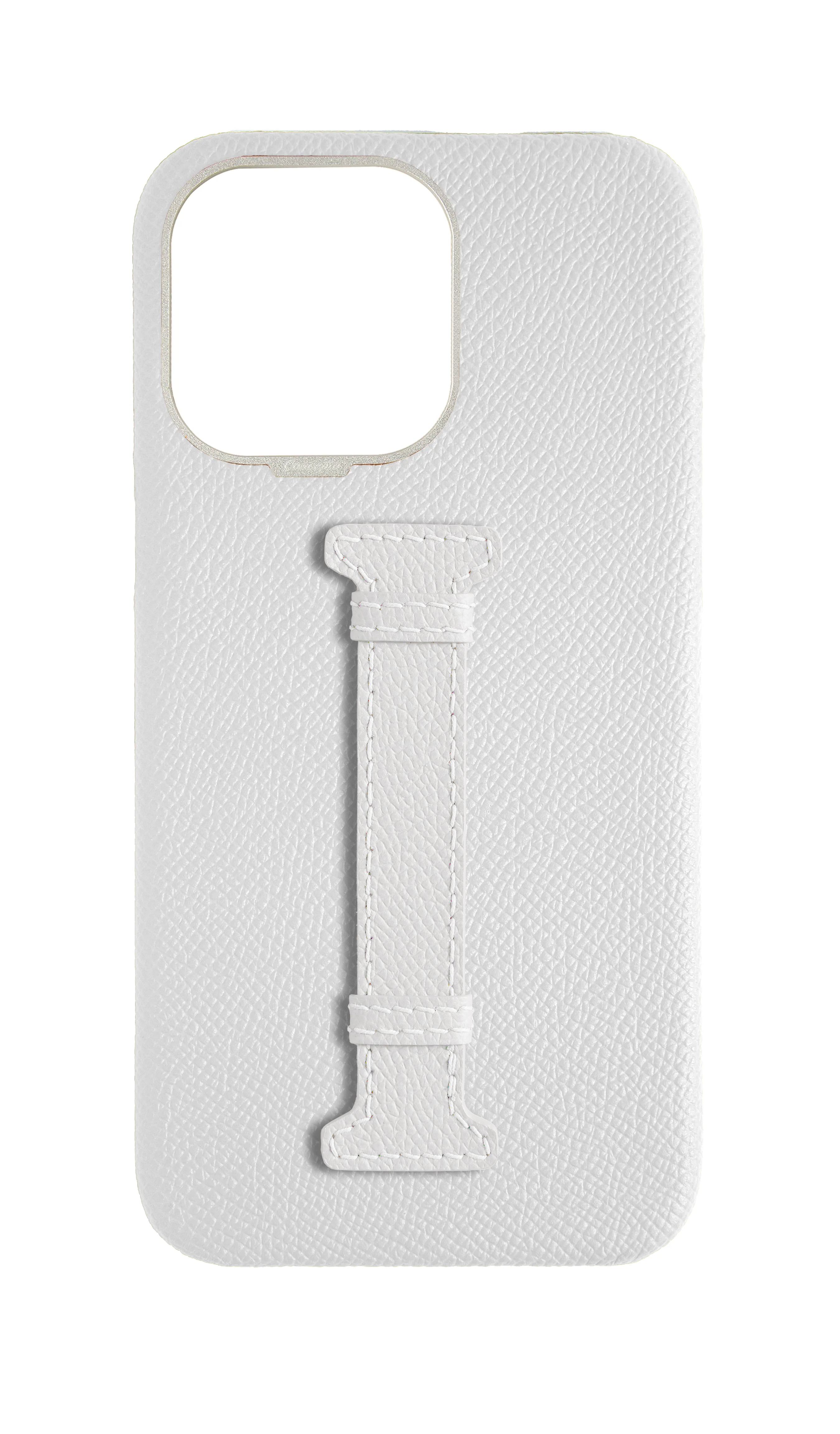 White Epsom Middle Strap Case