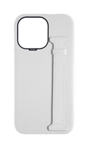 White Epsom Side Strap Case