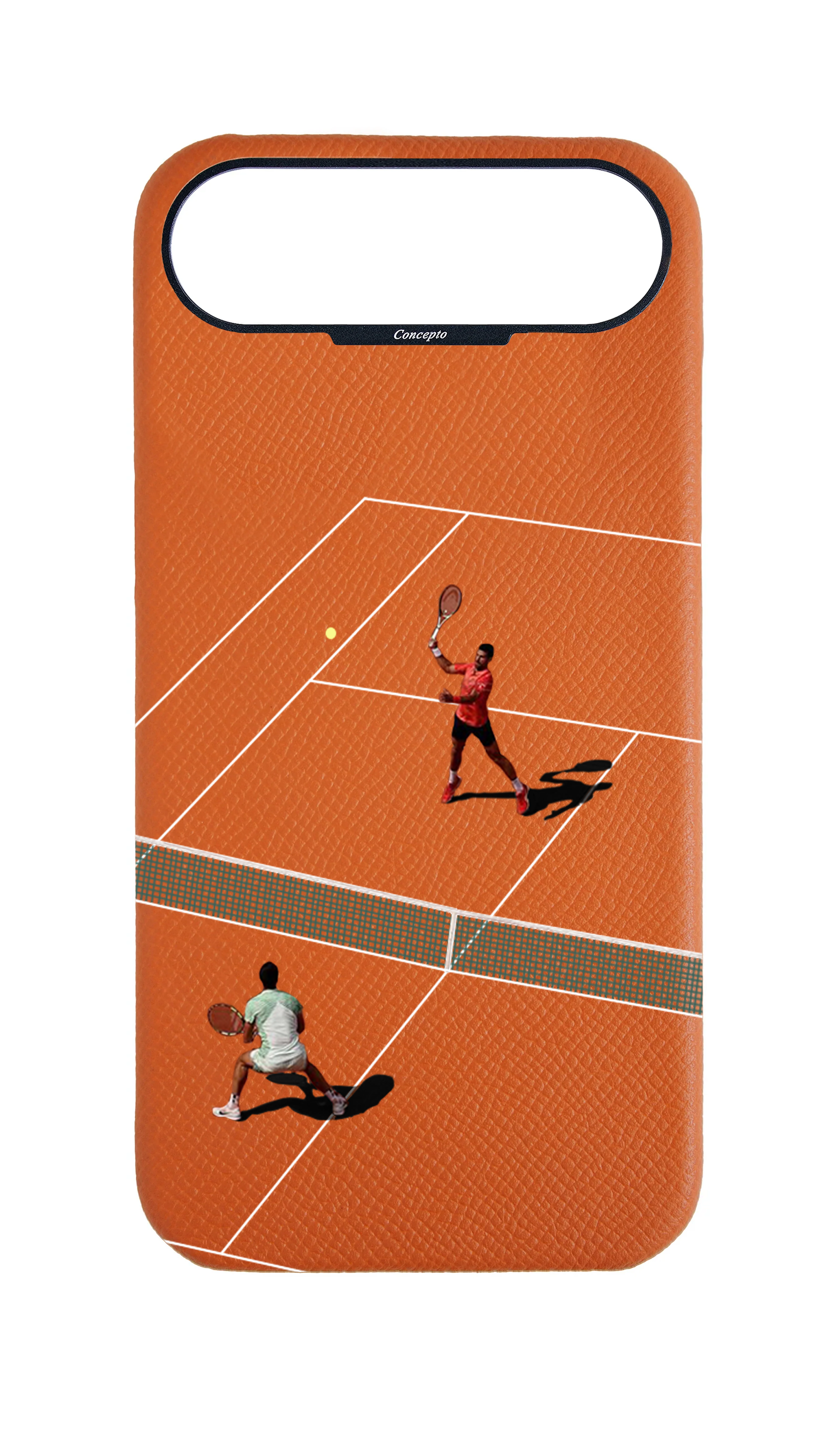 Orange Strapless Epsom Case - Tennis