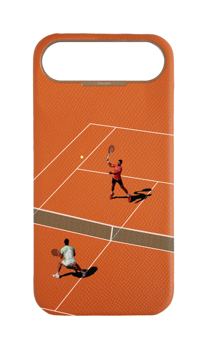 Orange Strapless Epsom Case - Tennis