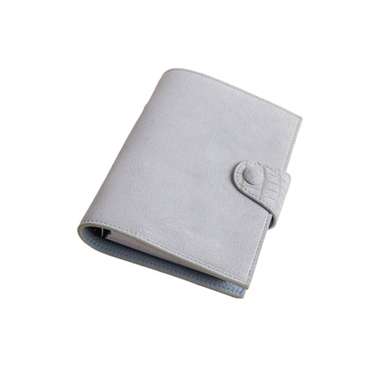 Small Mist Grey Suede Notebook
