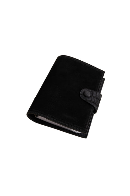 Small Black Suede Notebook