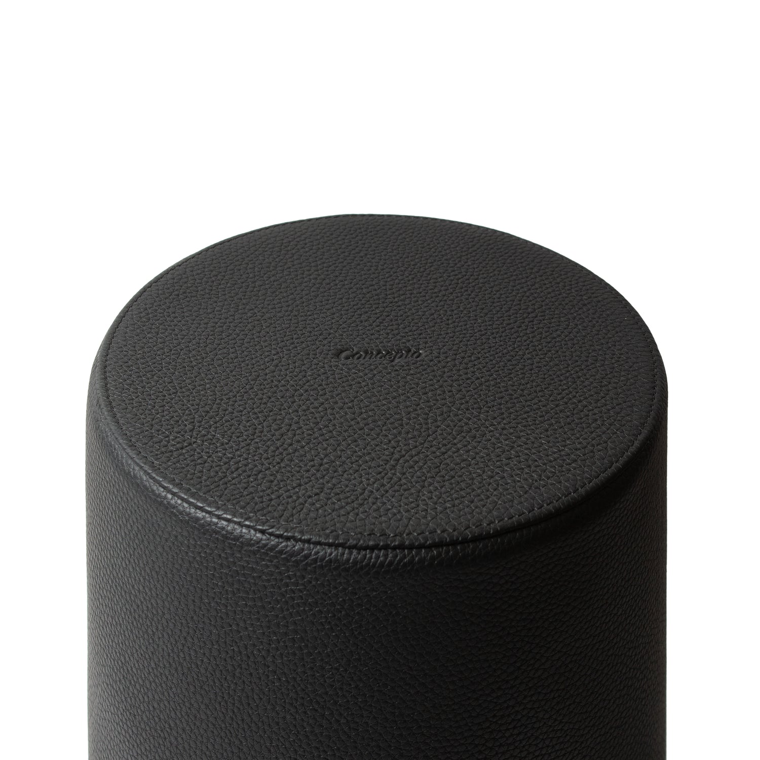 Black / Camel Leather Waste Bin