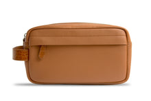 Tan Handcrafted Toiletry Pouch