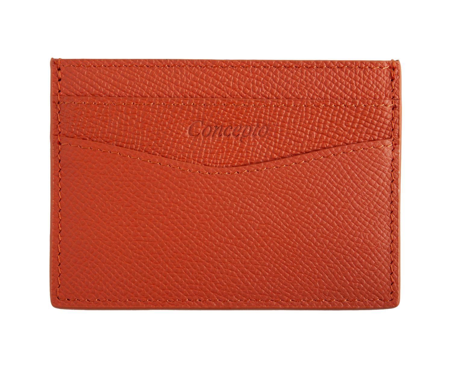 Orange Epsom Cardholder