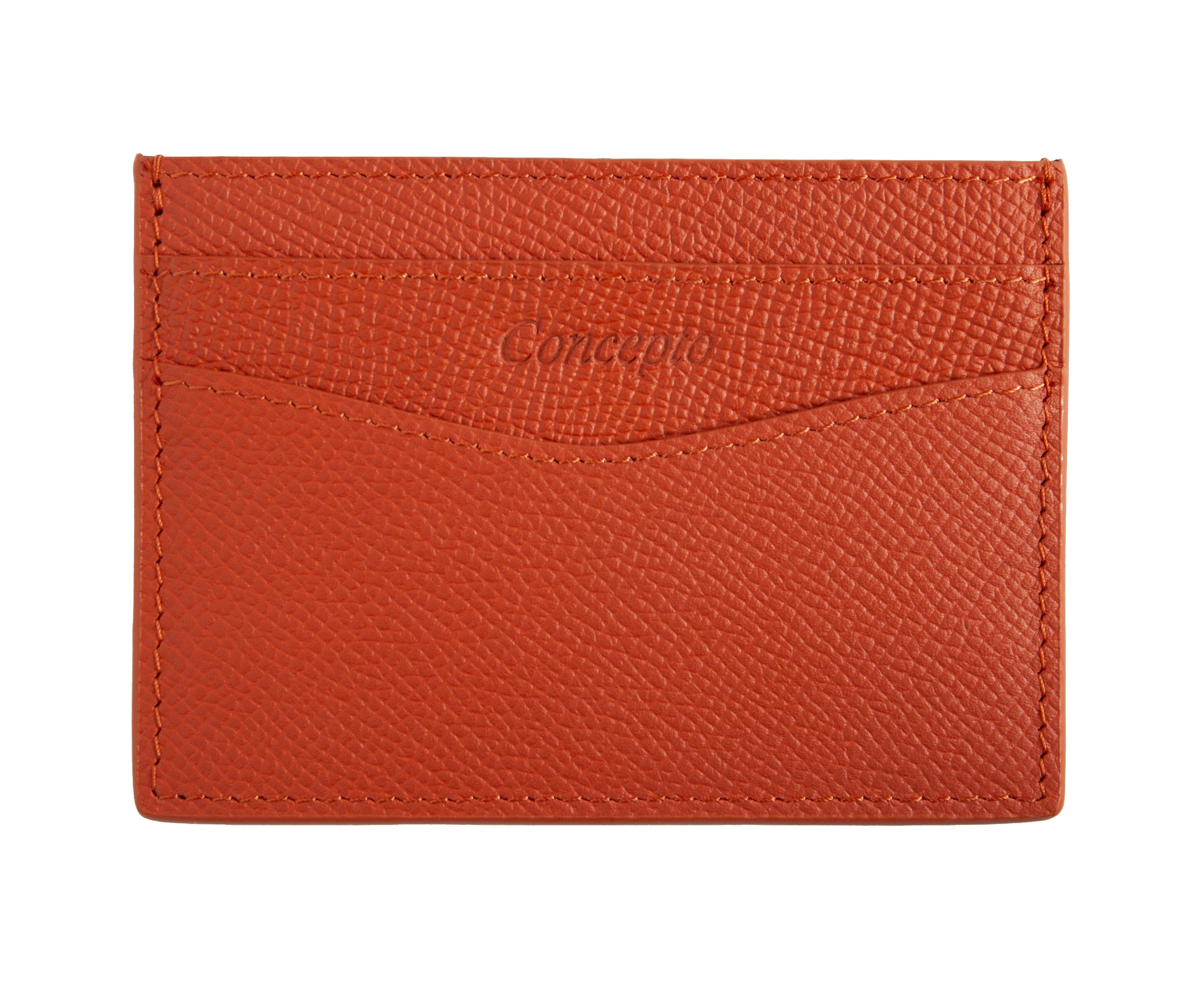 Orange Epsom Cardholder