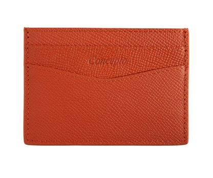 Orange Epsom Cardholder