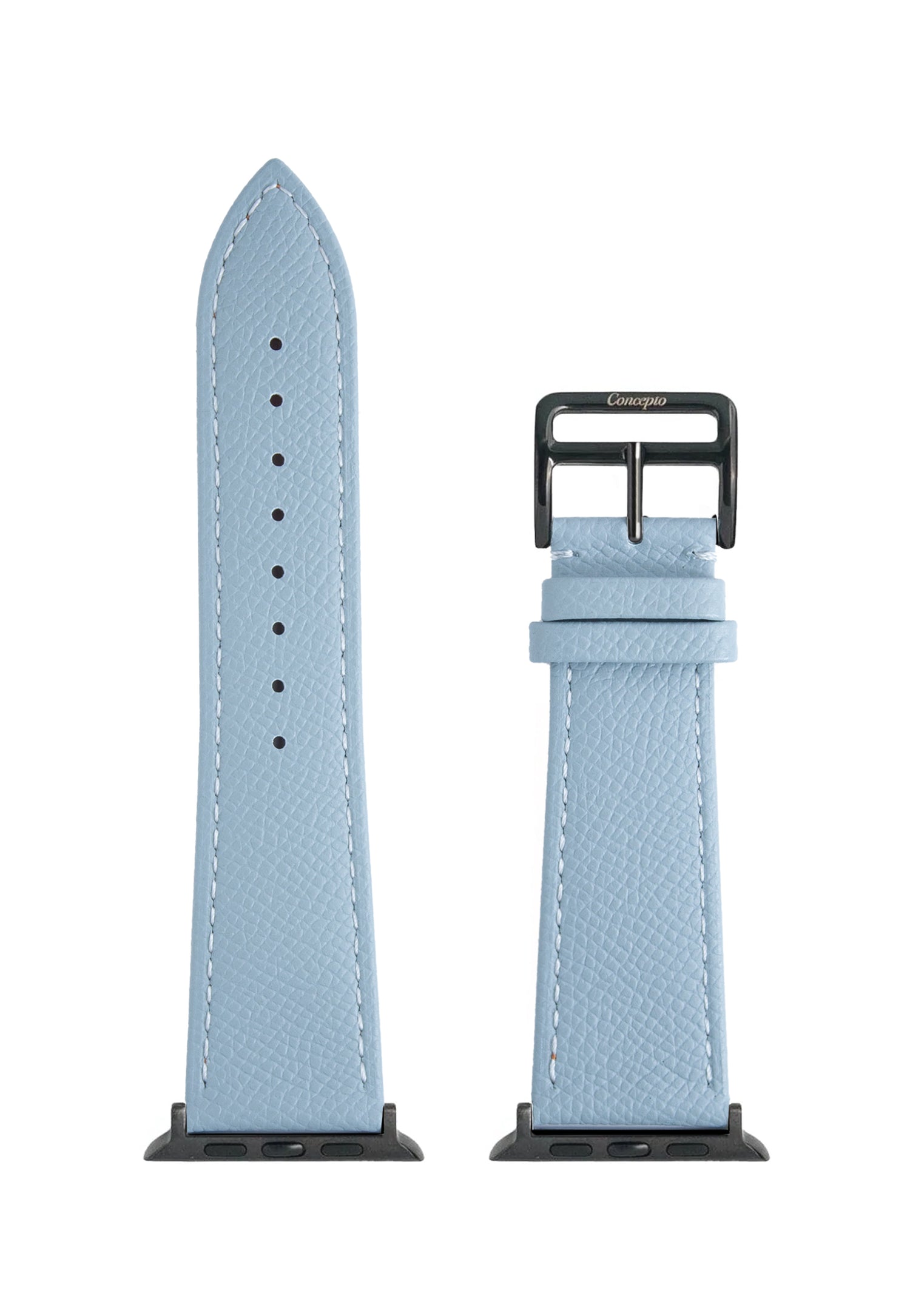 Light Blue Grey Epsom Strap