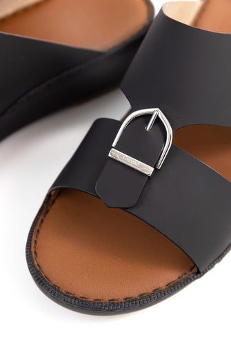 Black Steel Arch Design Sandal
