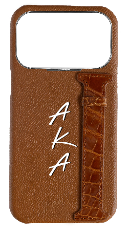 Customized Tan Exotic Crocodile Side Strap Case