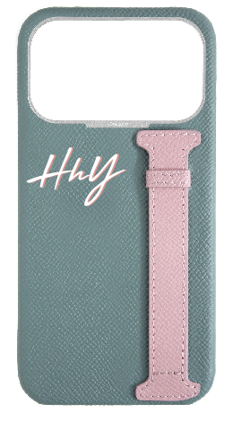 Customized Baby Blue / Pink Limited Edition Side Strap Case