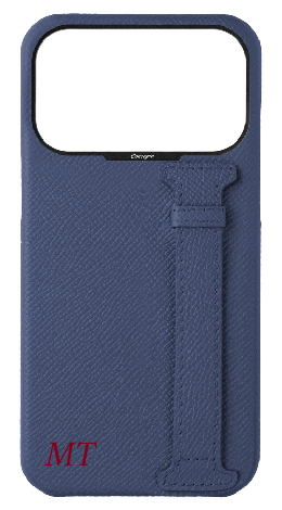 Customized Navy Epsom Side Strap Case