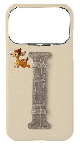 Customized Stone / Grey Exotic Crocodile Middle Strap Case