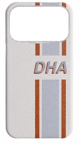 Customized Striped White Strapless Case
