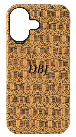 Customized Yellow Monogram Strapless Case