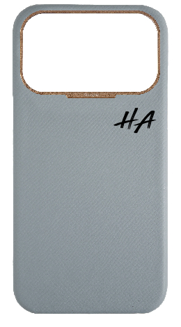 Customized Light Blue Grey Strapless Epsom Case