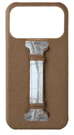 Customized Taupe Epsom Middle Strap Case