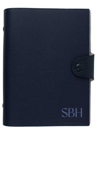 Customized Navy / White Notebook