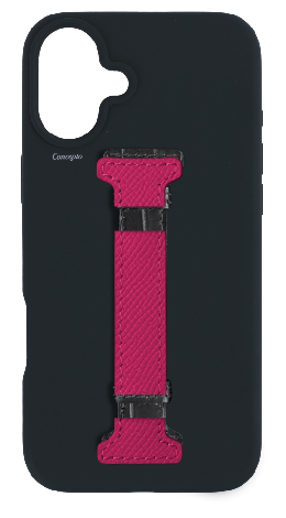 Customized Black Silicon Middle Strap Case