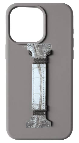 Customized Grey Silicon Middle Strap Case