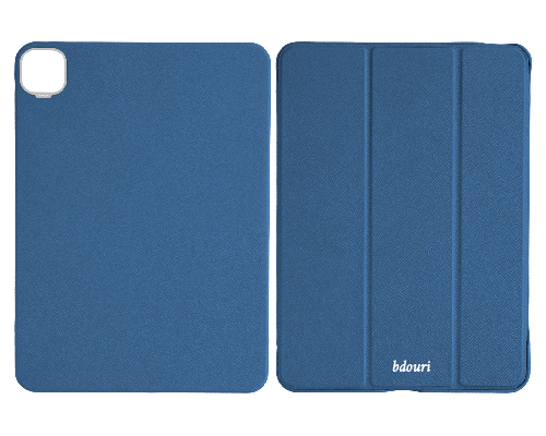 Customized Navy Epsom iPad Case