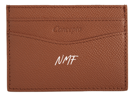 Customized Tan Epsom Cardholder