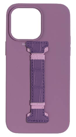 Customized Purple Silicon Middle Strap Case