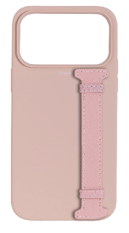 Customized Soft Pink Silicon Side Strap Case