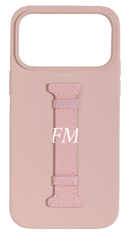Customized Soft Pink Silicon Middle Strap Case