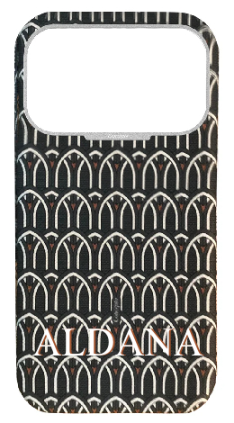 Customized Grey Monogram Strapless Case