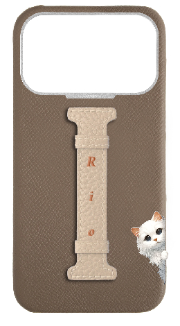 Customized Taupe/ Beige Limited Edition Middle Strap Case